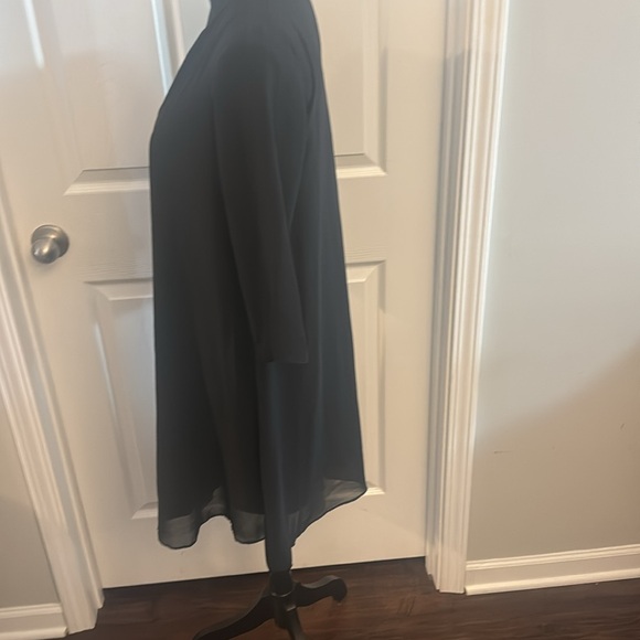 Black Flowy Lined Dress - Picture 4 of 4